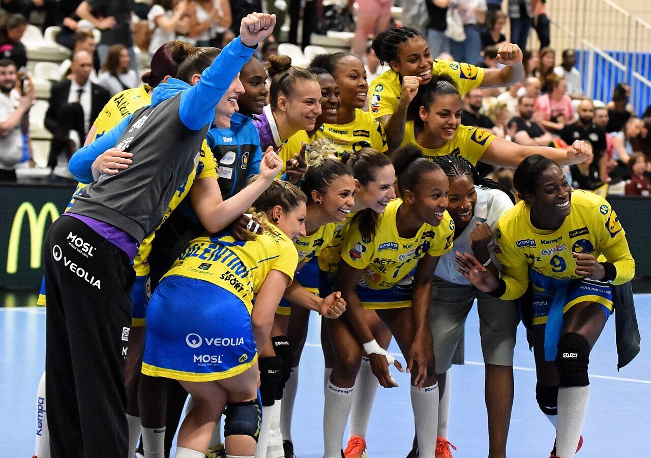 L'équipe de Metz Handball, le 21 mai 2022