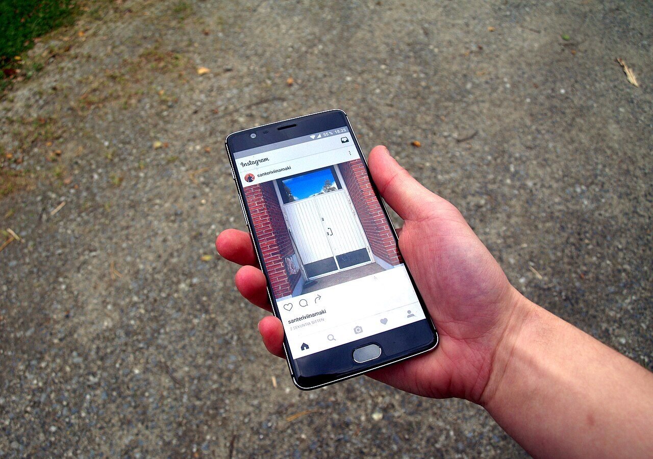 L'application Instagram sur un téléphone