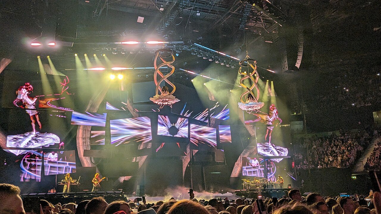La scène du concert de Katy Perry à Manchester