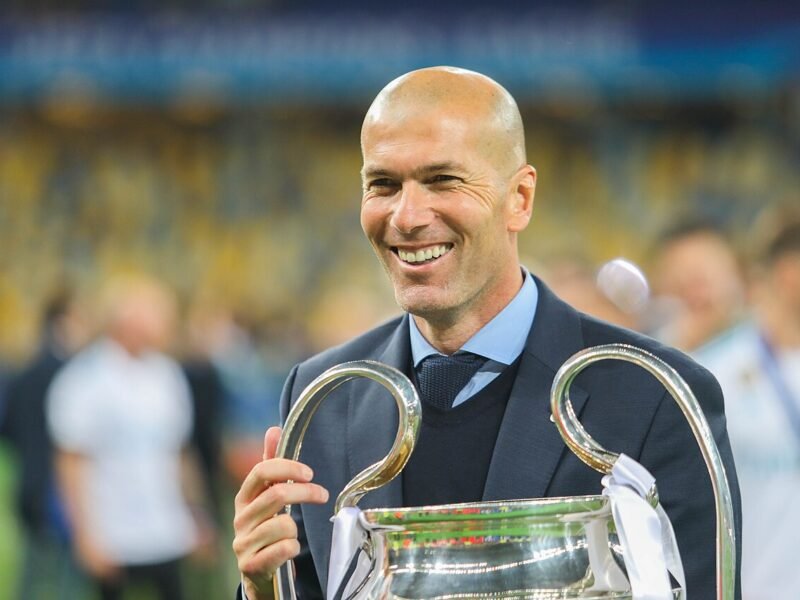 Zinédine Zidane à Kiev, le 26 mai 2018