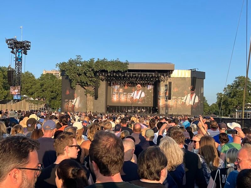 La foule devant la scène du festival British Summer Time à Hyde Park