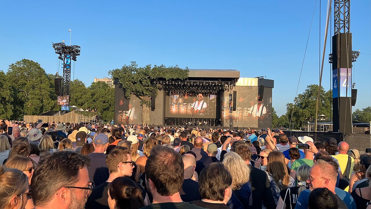 La foule devant la scène du festival British Summer Time à Hyde Park