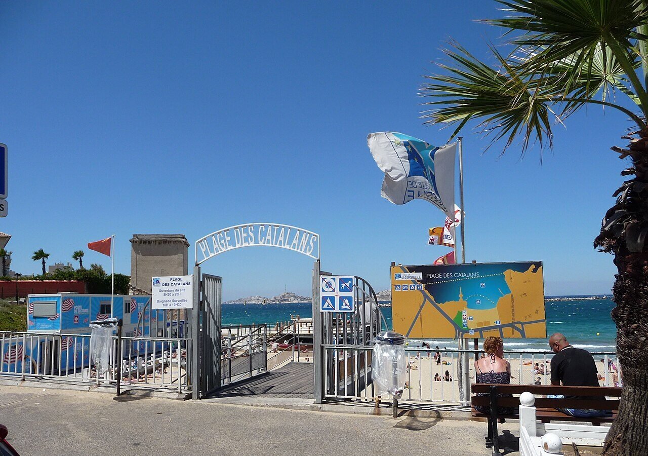 La plage des Catalans, à Marseille