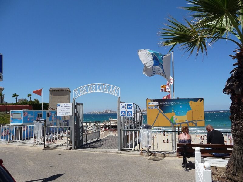 La plage des Catalans, à Marseille
