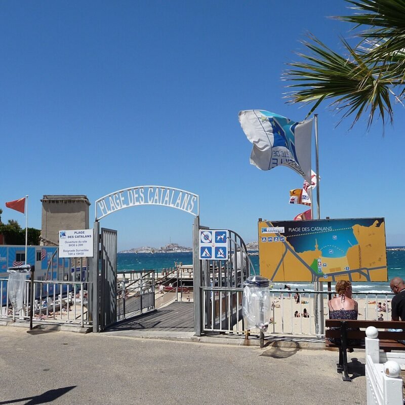 La plage des Catalans, à Marseille