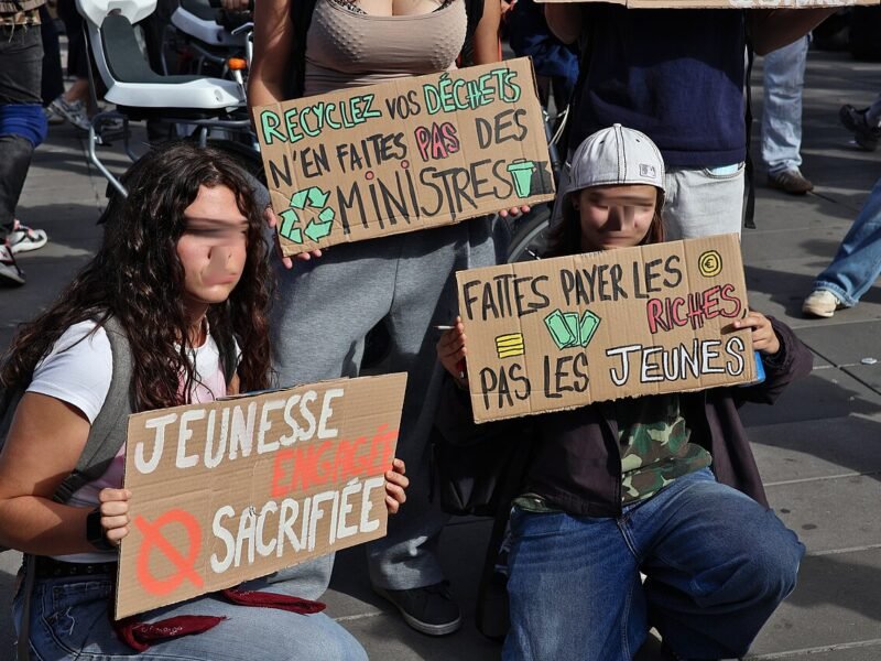 Manifestation lycéenne à Paris