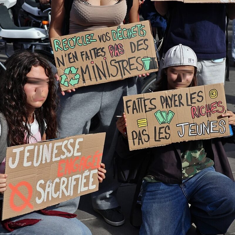 Manifestation lycéenne à Paris
