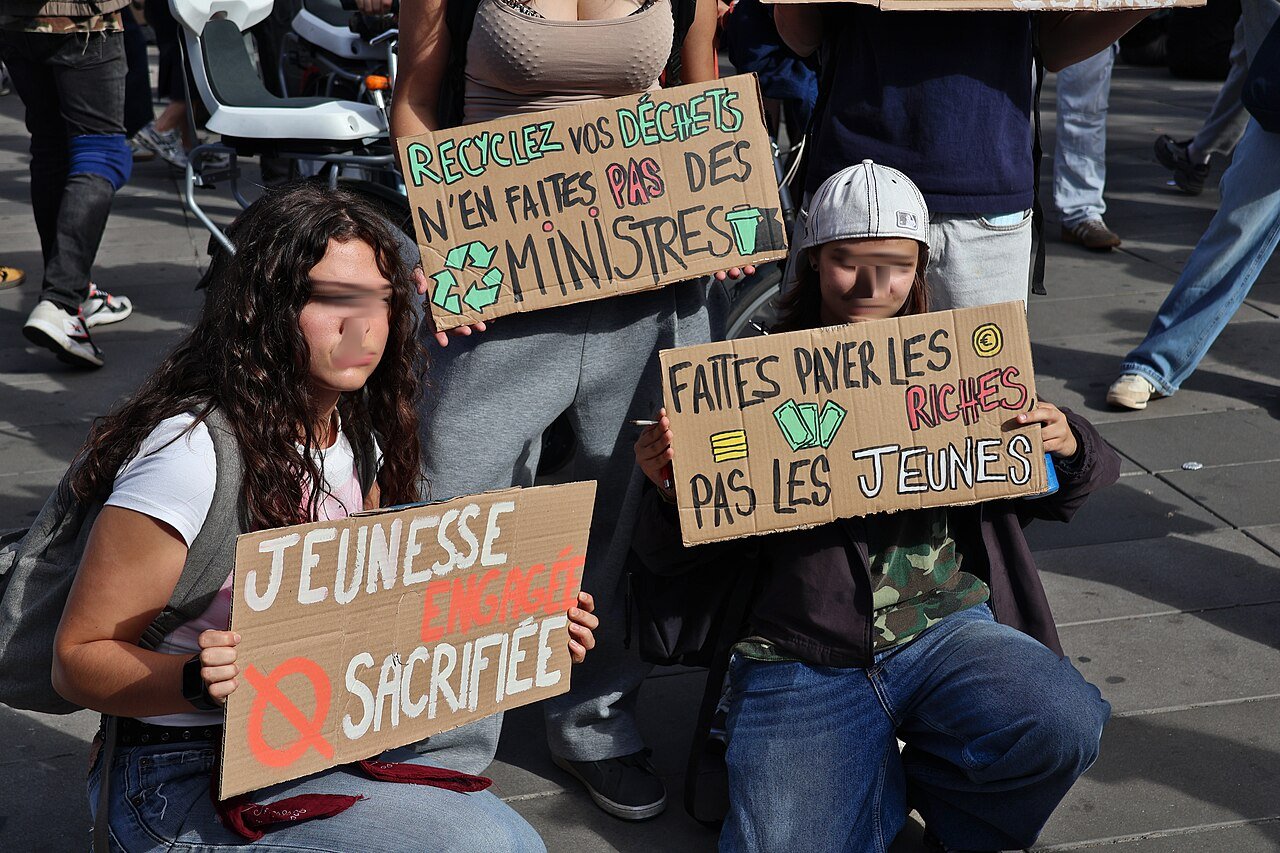Manifestation lycéenne à Paris