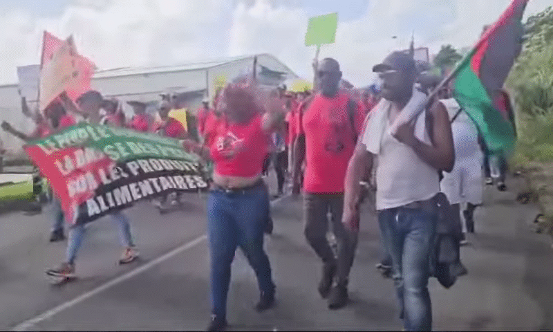 Manifestation contre la vie chère en Martinique, le 25 octobre 2024