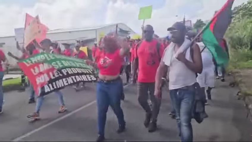 Manifestation contre la vie chère en Martinique, le 25 octobre 2024